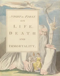 Les Pensées Nocturnes de Young, Page de Titre, Nuit la Première, Sur la Vie, la Mort et l